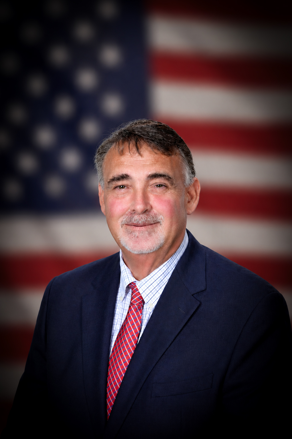 Mayor Hobbs American flag